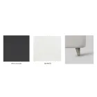 Podwójne łóżko z tapicerowaną ramą łóżka w różnych wykończeniach Made in Italy - Design Viadurini