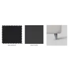 Podwójne łóżko z wyściełaną ramą łóżka Made in Italy - Shadow Viadurini