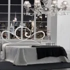 Podwójne łóżko z żelazną ramą łóżka Made in Italy - Shadow Viadurini