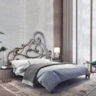 Podwójne łóżko z żelazną ramą łóżka Made in Italy - Pongo Viadurini