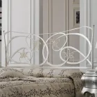 Podwójne łóżko z podnóżkiem w różnych wykończeniach Made in Italy - Natural Viadurini