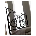 Podwójne łóżko z podnóżkiem w różnych wykończeniach Made in Italy - Natural Viadurini