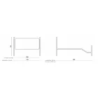 Podwójne łóżko z podnóżkiem w różnych wykończeniach Made in Italy - Natural Viadurini