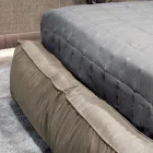 Podwójne łóżko z opcjonalną podstawą łóżka i pojemnikiem do przechowywania Made in Italy - Ribelle Viadurini