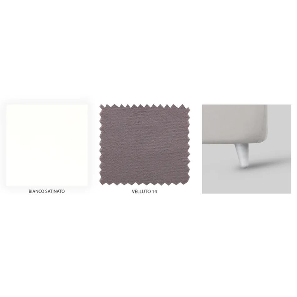 Podwójne łóżko z żelaznym zagłówkiem i poduszkami Made in Italy - Peter Viadurini