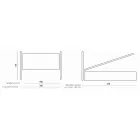 Podwójne łóżko z żelaznym zagłówkiem i poduszkami Made in Italy - Peter Viadurini