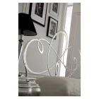 Podwójne łóżko z solidnym żelaznym zagłówkiem Wyprodukowano we Włoszech - Nebbia Viadurini