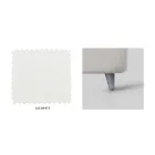 Podwójne łóżko z zagłówkiem z ekoskóry Made in Italy - Fiuto Viadurini