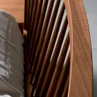 Zaprojektuj podwójne łóżko 160x200cm z solidną podstawą orzecha Alain Viadurini