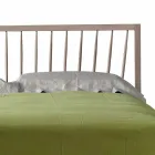 Zaprojektuj podwójne łóżko 160x200cm z solidną podstawą orzecha Alain Viadurini