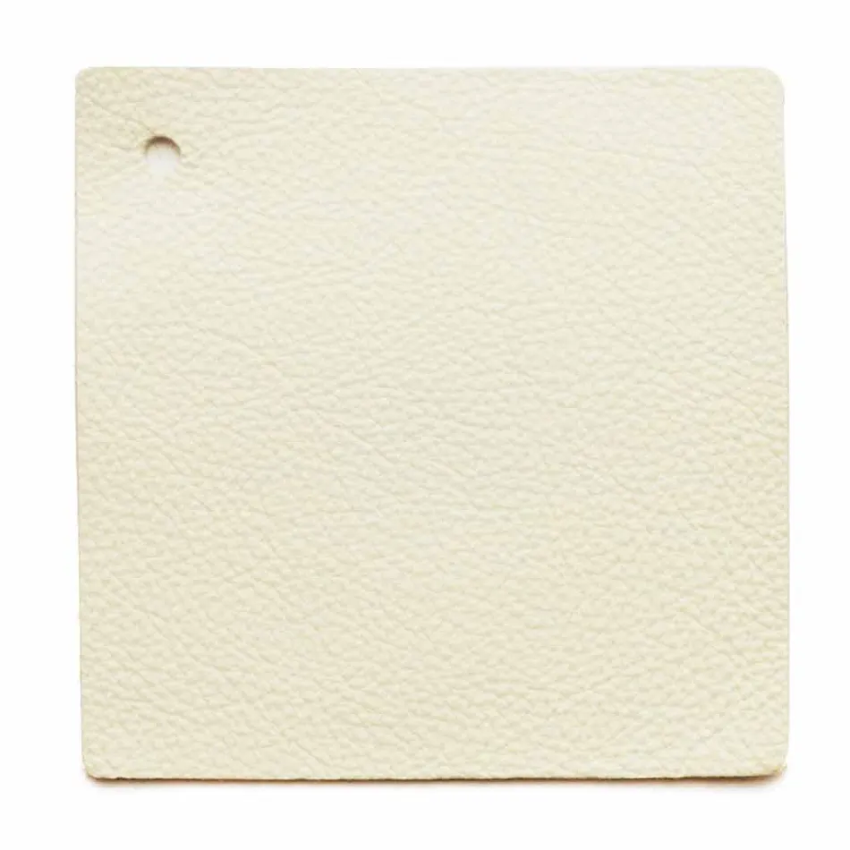 Projektowane podwójne łóżko ze skórzanym tapicerowanym wezgłowiem Menardo Viadurini