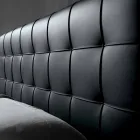 Projekt łóżko małżeńskie z wyściełanym zagłówkiem Leilo, 160x200 cm Viadurini