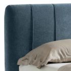 Nowoczesne łóżko podwójne z tkaniny Made in Italy - Nives Viadurini