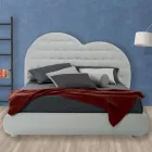 Luksusowe podwójne łóżko z pudełkiem i Swarovski Made in Italy – Little Heart Viadurini