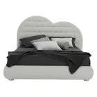 Luksusowe podwójne łóżko z pudełkiem i Swarovski Made in Italy – Little Heart Viadurini