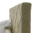 Luksusowe łóżko tapicerowane ze schowkiem Made in Italy – podarte Viadurini