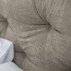 Łóżko podwójne tapicerowane z pudełkiem z ekoskóry lub tkaniny wyprodukowanej we Włoszech - Nasello Viadurini