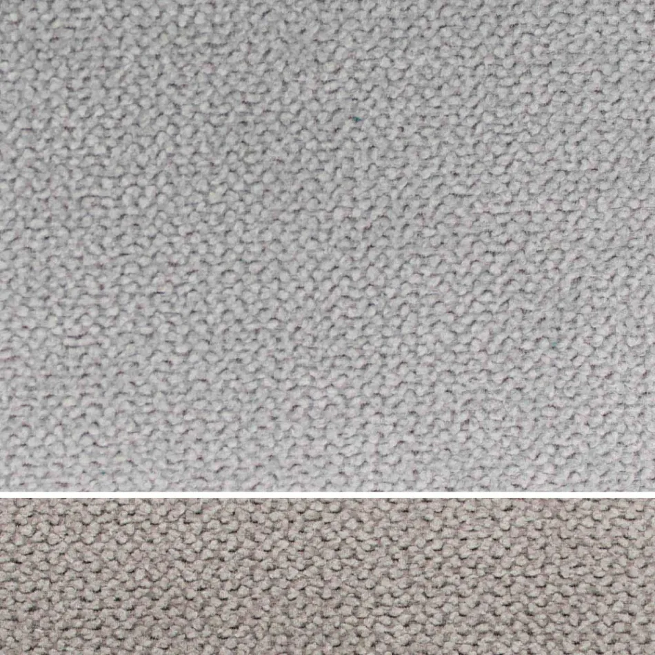 Łóżko podwójne tapicerowane z komodą z ekoskóry lub tkaniny - Notre Dame Viadurini