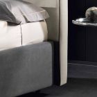 Łóżko tapicerowane dwuosobowe z podnoszonym pojemnikiem 160x190 / 200cm Mia Viadurini