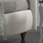 Łóżko dwuosobowe tapicerowane z imitacji skóry z pojemnikiem 160x190 / 200 cm Agly Viadurini