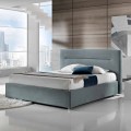 Łóżko 2 osobowe tapicerowane z pojemnikiem 160x190/200 cm Sun