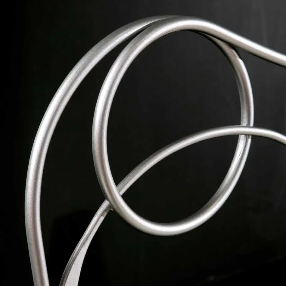 Podwójne łóżko w rzemiośle z żelaza stożkowe nogi Zoe Viadurini