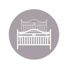 Żelazne łóżko podwójne z opcjonalnym podnóżkiem Made in Italy - Lampo Viadurini