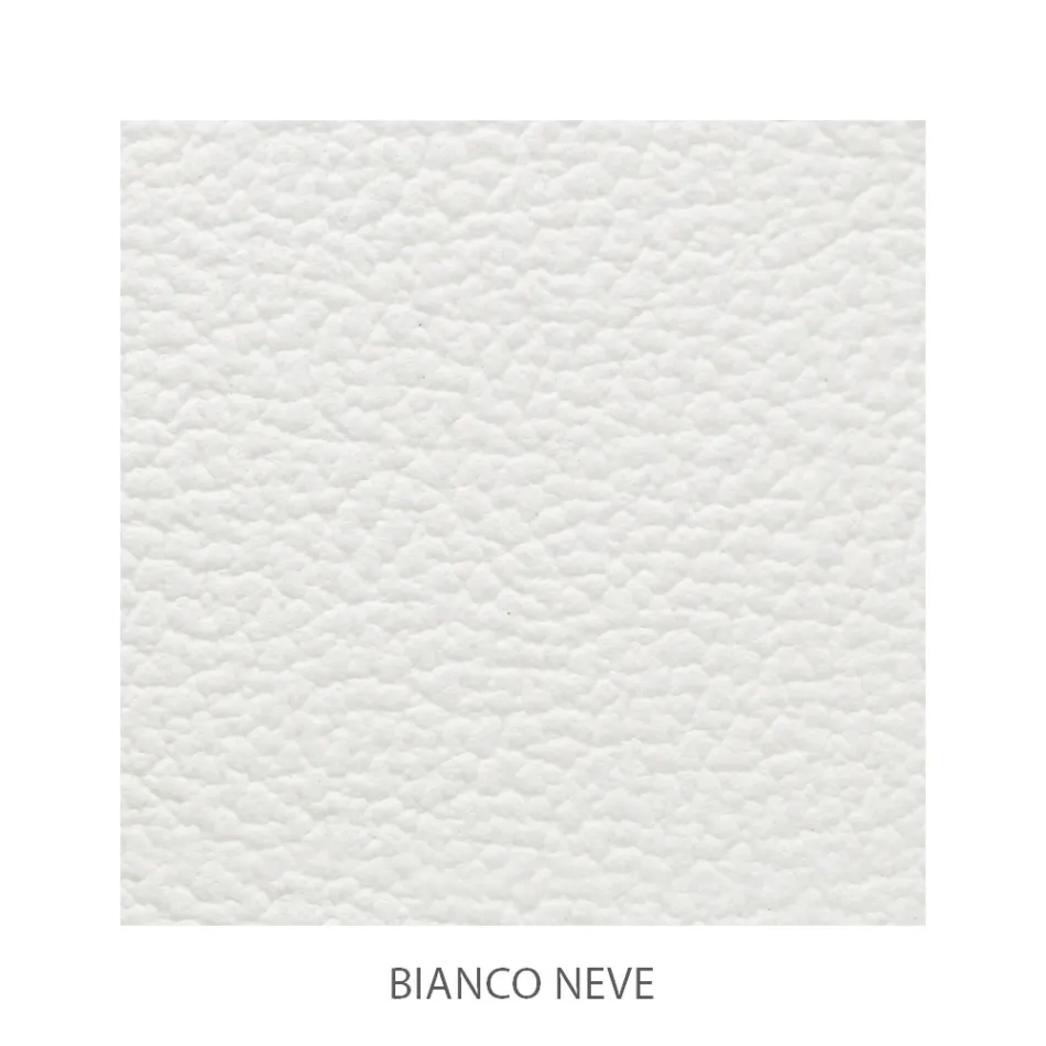 Podwójne łóżko z żelaza i prawdziwej skóry, 2 szafki nocne i materac - powody Viadurini