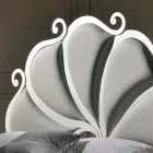 Podwójne łóżko tapicerowane kryształów żelaza Kimberly Viadurini