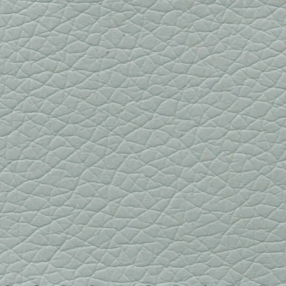 Podwójne łóżko ze sztucznej skóry z drewnianymi nóżkami Made in Italy - Perzio Viadurini