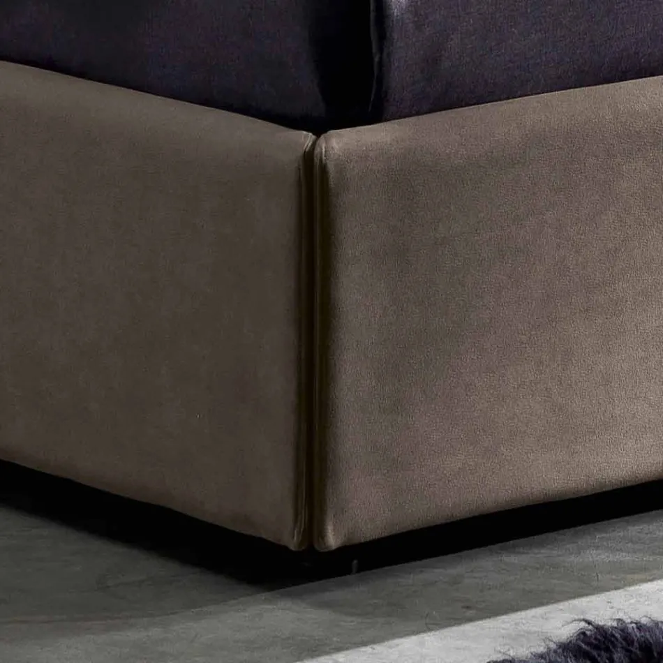 Nowoczesne podwójne łóżko ze schowkiem 160x190 / 200 cm Gin Viadurini