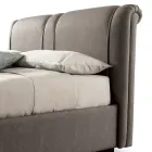 Nowoczesne Łóżko Podwójne z Ognioodpornym Skórzanym Pudełkiem - Ania Viadurini