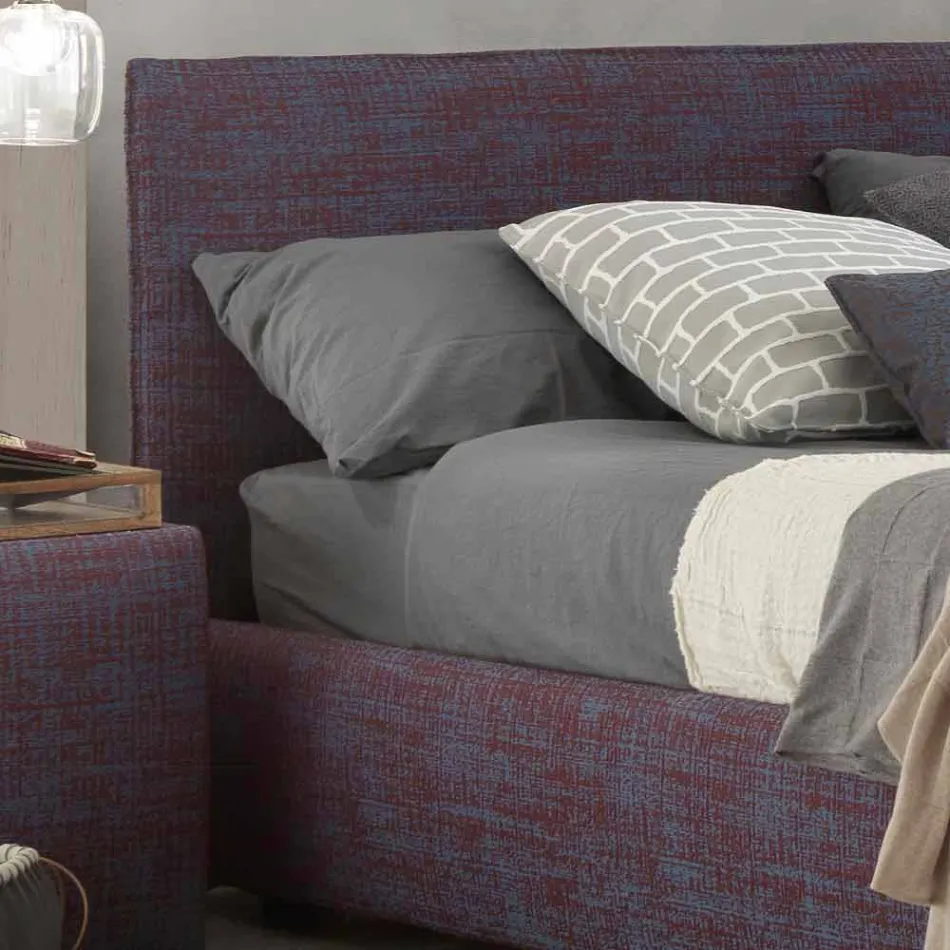 Nowoczesne podwójne łóżko z pojemnikiem Gaya New firmy Bolzan Viadurini