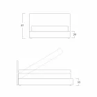 Nowoczesne podwójne łóżko z pojemnikiem Gaya New firmy Bolzan Viadurini