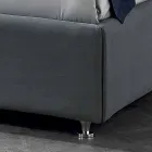 Nowoczesne podwójne łóżko wyściełane z podnośnikiem 160x190 / 200cm Mia Viadurini