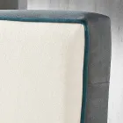 Nowoczesne podwójne łóżko wyściełane z podnośnikiem 160x190 / 200cm Mia Viadurini