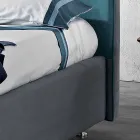 Nowoczesne podwójne łóżko wyściełane z podnośnikiem 160x190 / 200cm Mia Viadurini