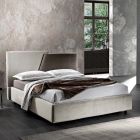 Nowoczesne podwójne łóżko tapicerowane o pikowanym lub gładkim wzorze - Aftamo Viadurini