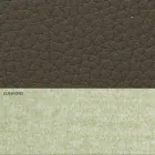 Nowoczesne podwójne łóżko ze sztucznej skóry i tkaniny Made in Italy - Zeldo Viadurini