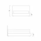 Nowoczesne podwójne łóżko, bez magazynu, Gaya New by Bolzan Viadurini