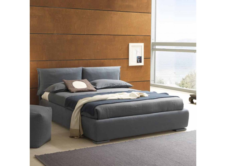 Podwójne łóżko bez pudełka, nowoczesny design, Iorca by Bolzan Viadurini