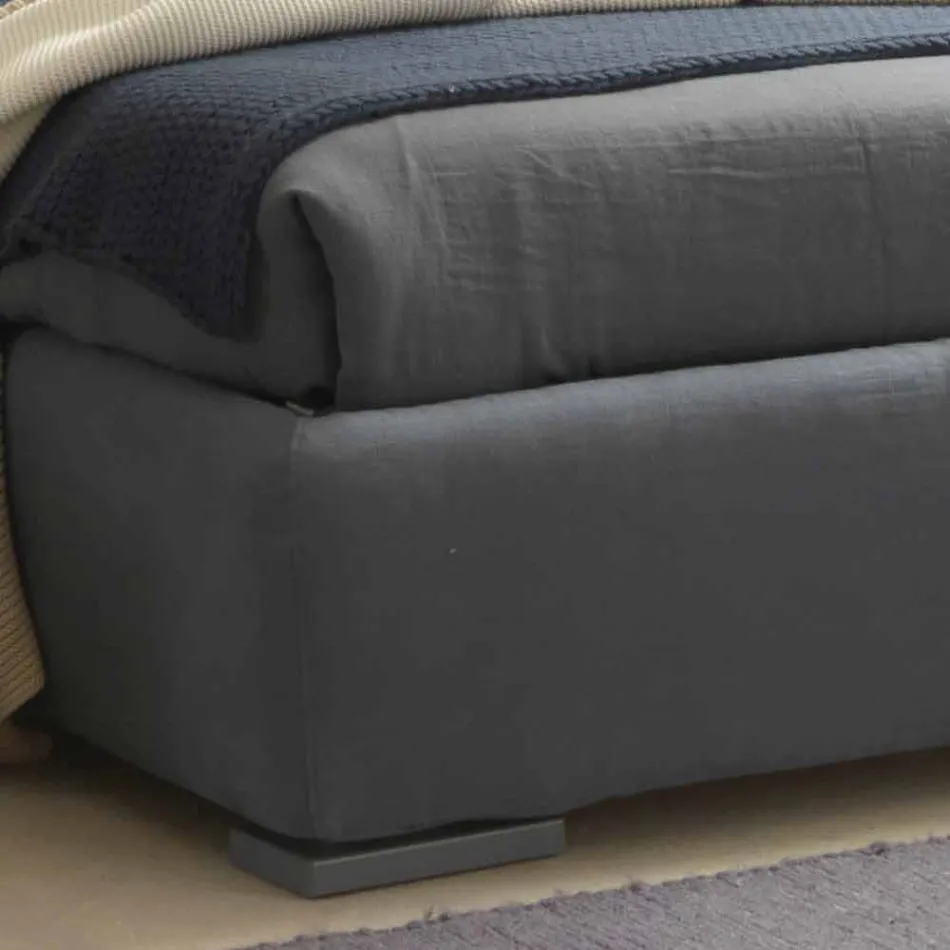 Podwójne łóżko bez pudełka, nowoczesny design, Iorca by Bolzan Viadurini