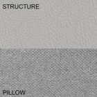 Okrągłe podwójne łóżko pokryte skórą ekologiczną Made in Italy - Vesio Viadurini