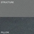 Okrągłe podwójne łóżko pokryte skórą ekologiczną Made in Italy - Vesio Viadurini