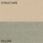 Okrągłe podwójne łóżko pokryte skórą ekologiczną Made in Italy - Vesio Viadurini