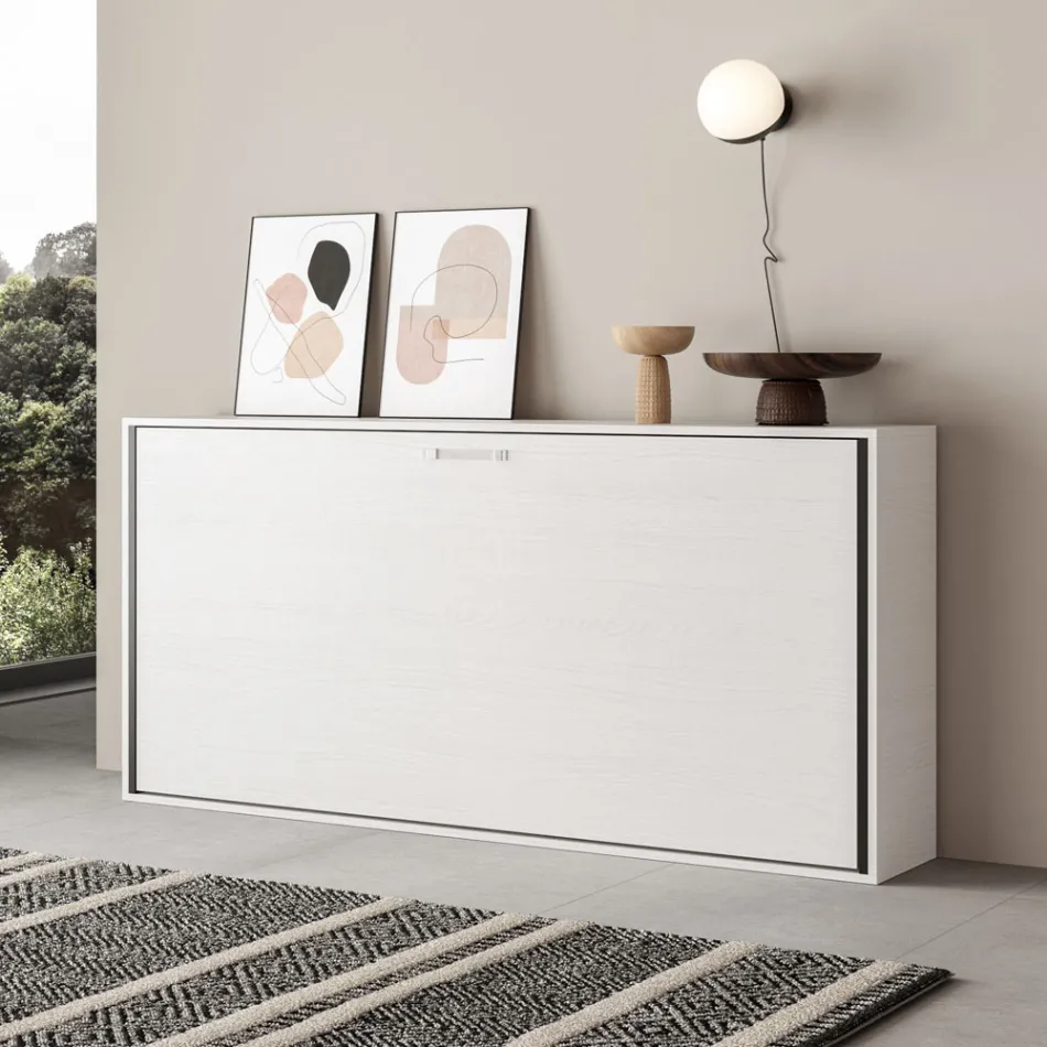 Poziome składane łóżko pojedyncze Made in Italy - Collaborative Viadurini