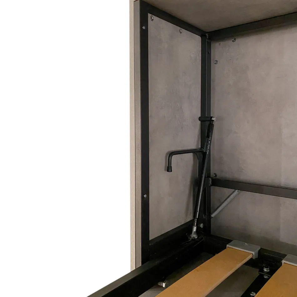 Poziome składane łóżko pojedyncze Made in Italy - Collaborative Viadurini