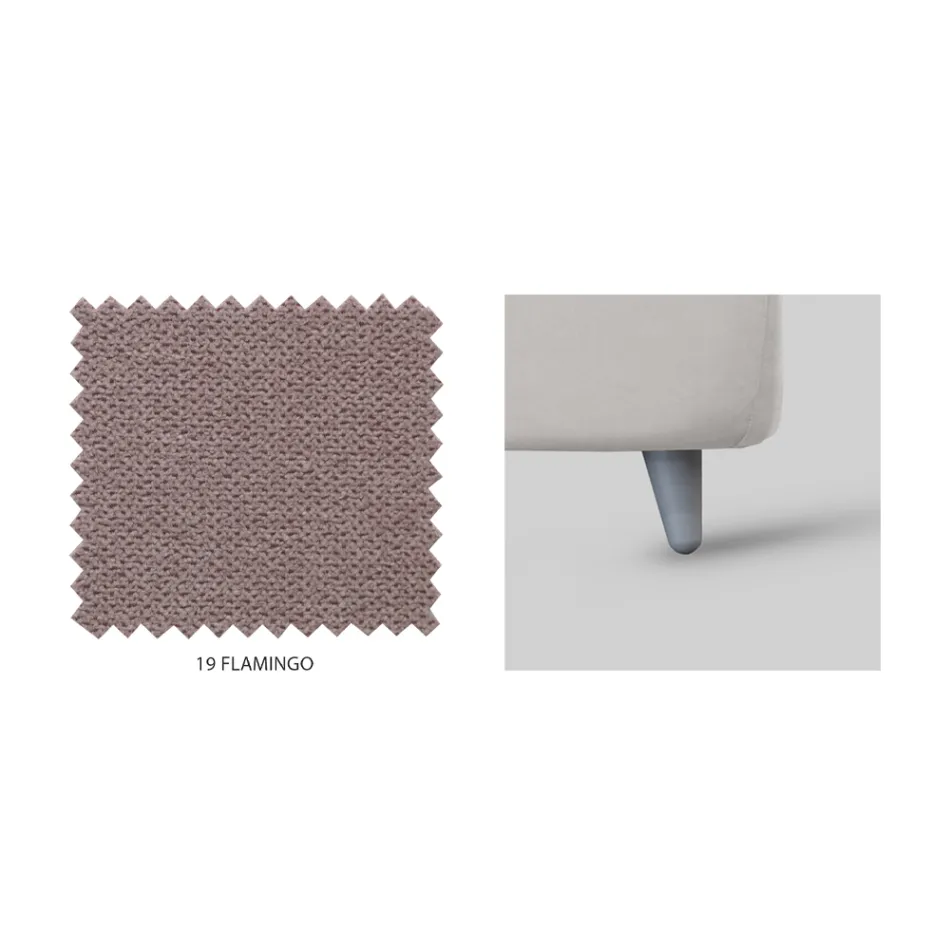 Łóżko pojedyncze z opcjonalnym schowkiem Made in Italy - Ciccio Viadurini