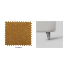 Łóżko pojedyncze z opcjonalnym schowkiem Made in Italy - Ciccio Viadurini