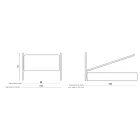 Łóżko pojedyncze z opcjonalnym schowkiem Made in Italy - Ciccio Viadurini